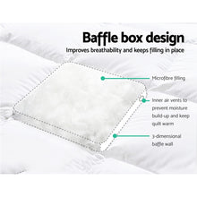 Load image into Gallery viewer, Giselle Double Mattress Topper Pillowtop 1000GSM Microfibre Filling Protector
