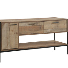 Load image into Gallery viewer, 123.8cm Classic Natural Wood Like Particle board Entertainment Unit in Oak Color
