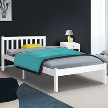 Load image into Gallery viewer, Single Size Wooden Bed Frame - White
