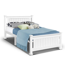 Load image into Gallery viewer, King Single Wooden Bed Frame - White
