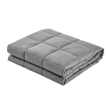 Load image into Gallery viewer, 7KG Microfibre Gravity Relaxing Calming Adult Light Grey Weighted Blanket
