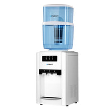 Load image into Gallery viewer, 22L Bench Top Water Cooler Dispenser Purifier Hot Cold Three Tap with 2 Replacement Filters
