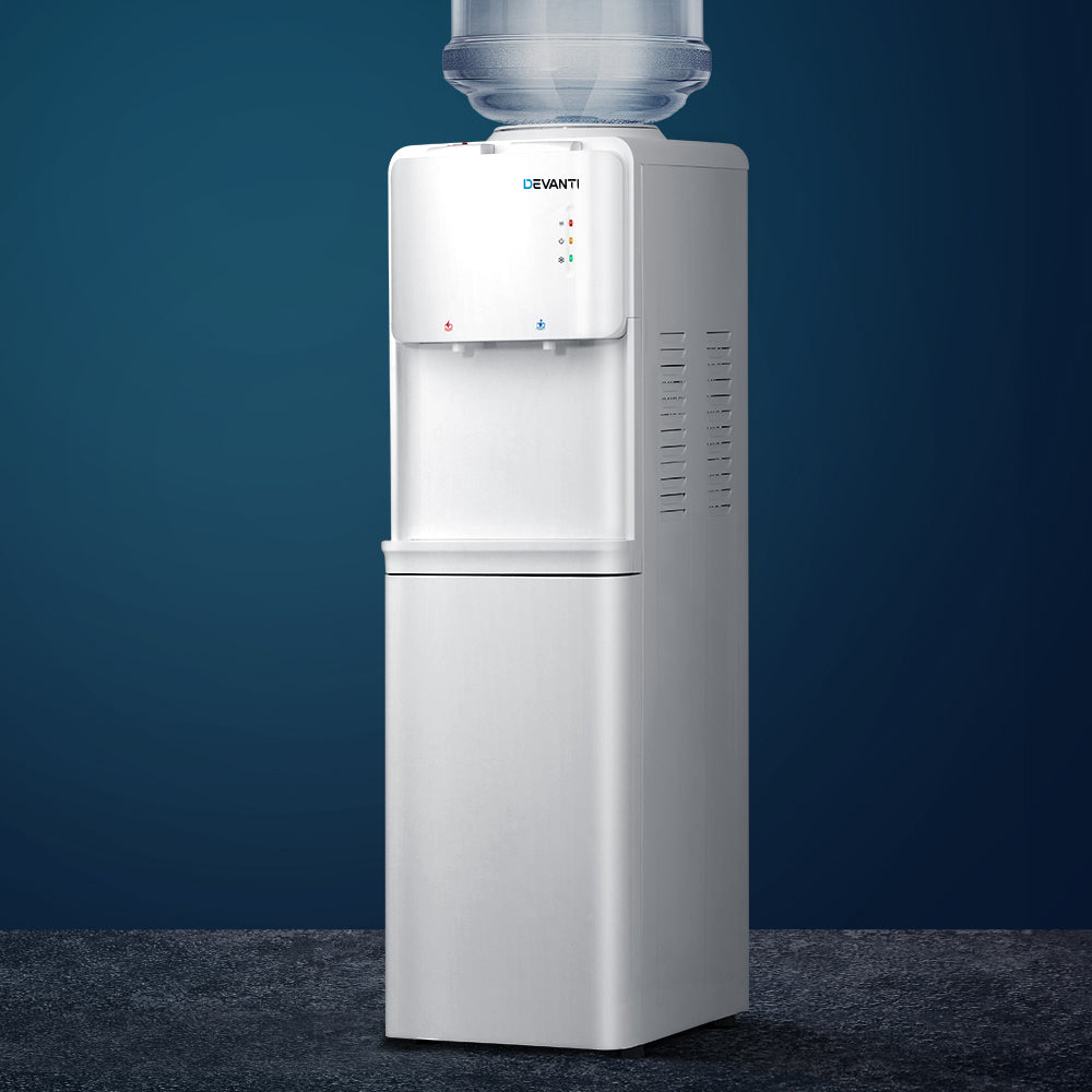 Water Cooler Dispenser Bottle Filter Purifier Hot Cold Taps Free Standing Office