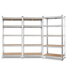 Load image into Gallery viewer, Strong and Durable Warehouse Shelving Rack x 3 - Silver 90 x 40 x 180cm
