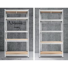 Load image into Gallery viewer, Strong and Durable Warehouse Shelving Rack x 3 - Silver 90 x 40 x 180cm
