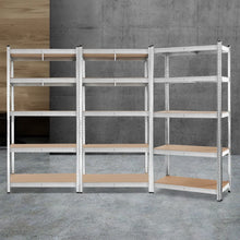 Load image into Gallery viewer, Strong and Durable Warehouse Shelving Rack x 3 - Silver 90 x 40 x 180cm
