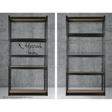 Load image into Gallery viewer, Strong and Durable Warehouse Shelving Rack x 2 - Matte Black 70 x 30 x 150cm
