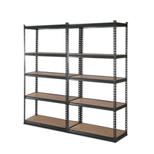 Load image into Gallery viewer, Strong and Durable Warehouse Shelving Rack x 2 - Grey 90cm x 40cm x 180cm
