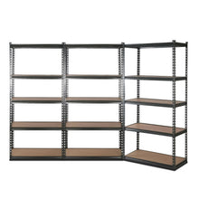 Load image into Gallery viewer, Strong and Durable Warehouse Shelving Rack x 3- Grey 90cm x 40cm x 180cm
