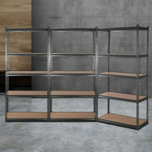 Load image into Gallery viewer, Strong and Durable Warehouse Shelving Rack x 3- Grey 90cm x 40cm x 180cm
