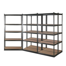 Load image into Gallery viewer, Strong and Durable Warehouse Shelving Rack x 5 - Grey 90cm x 40cm x 180cm
