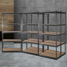 Load image into Gallery viewer, Strong and Durable Warehouse Shelving Rack x 5 - Grey 90cm x 40cm x 180cm
