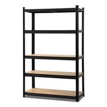 Load image into Gallery viewer, Durable Warehouse Shelving Rack - Black 90 x 40 x 180cm
