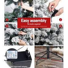 Load image into Gallery viewer, Snowy LED Lights Warm White Christmas Tree 2.1M 7FT
