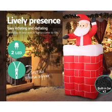 Load image into Gallery viewer, 1.8M Christmas LED Inflatable Archway with Santa
