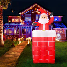 Load image into Gallery viewer, 1.8M Christmas LED Inflatable Archway with Santa
