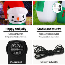 Load image into Gallery viewer, Jingle Jollys Inflatable Christmas 1.8M Snowman LED Lights Outdoor Decorations
