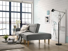 Load image into Gallery viewer, luxury 3 Seater Fabric Sofa Bed with Ottoman - Light Grey
