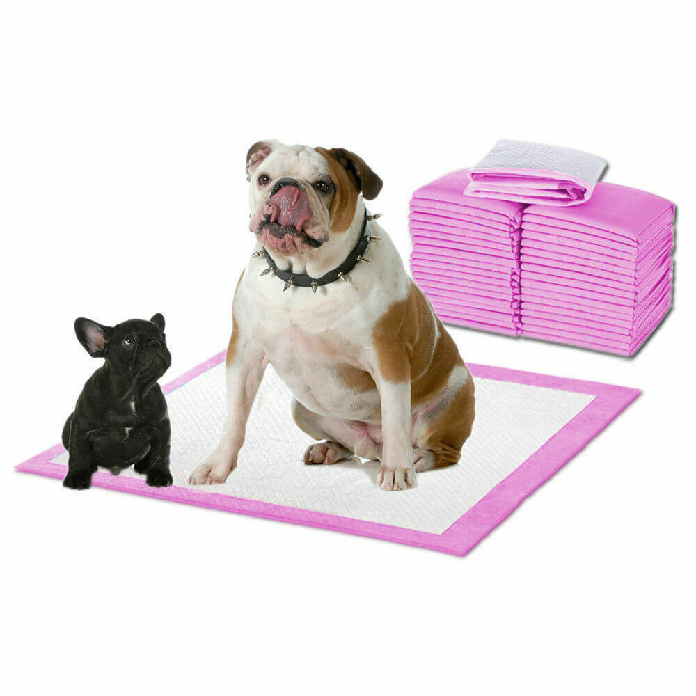 400pc 60x60cm Absorbent Puppy Cat Indoor Toilet Training Pads - Pink